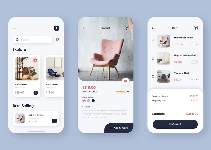Mobile app example